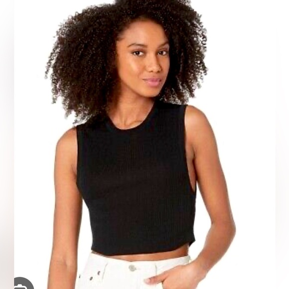 Zara Black Sleeveless Cropped Top (Never Worn) - Picture 2 of 5